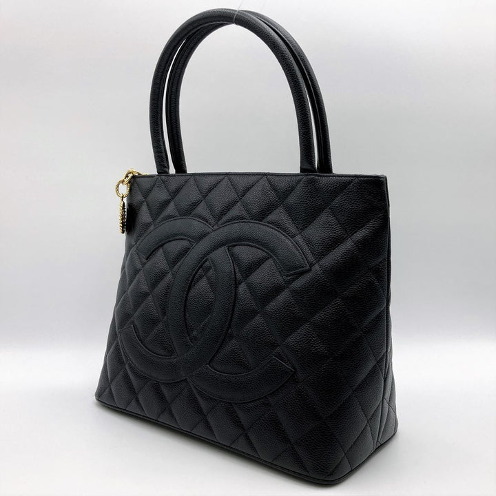 CHANEL シャネル 
 トートバッグ 
マットキャビアスキン ブラック