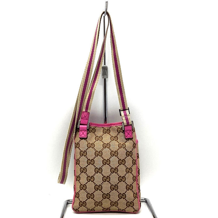 GUCCI グッチ 
 141863  ショルダーバッグ 
GGキャンバス ブラウン