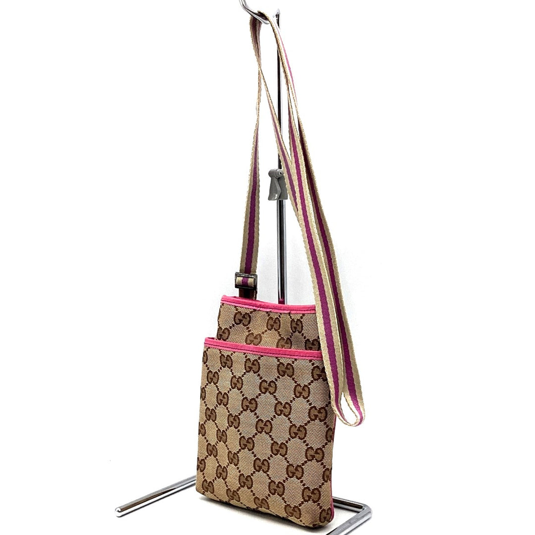 GUCCI グッチ 
 141863  ショルダーバッグ 
GGキャンバス ブラウン