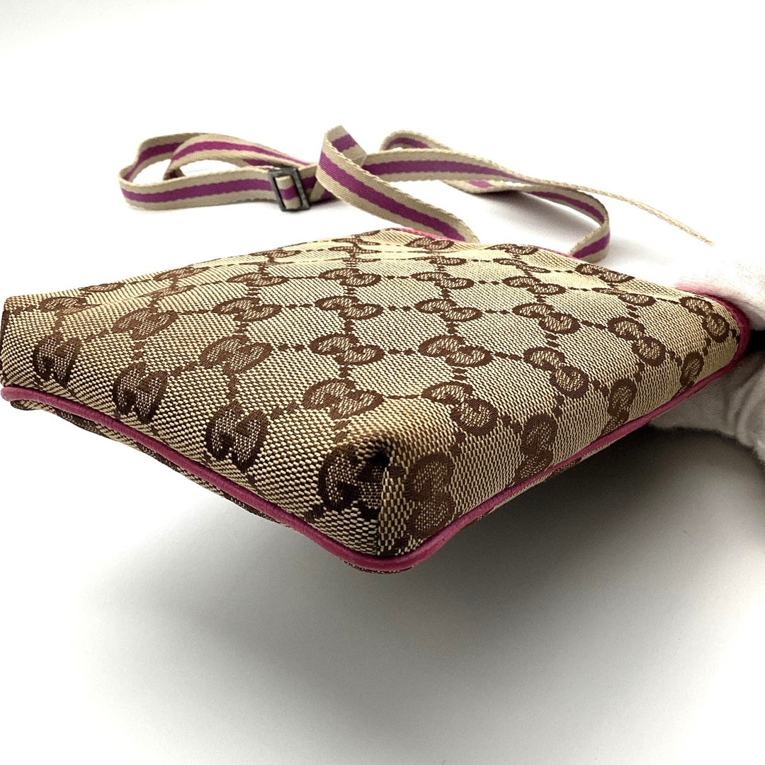 GUCCI グッチ 
 141863  ショルダーバッグ 
GGキャンバス ブラウン