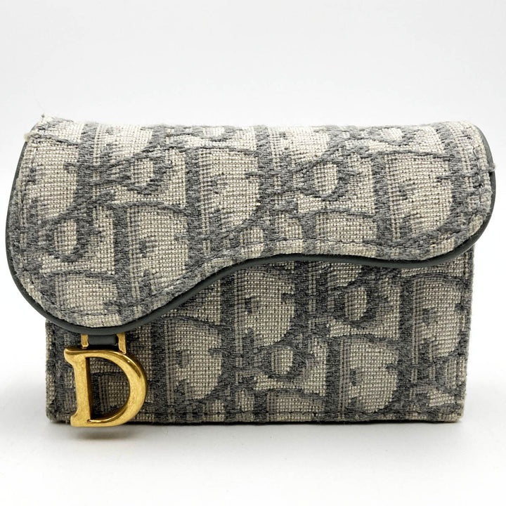 Christian Dior クリスチャンディオール 
 トロッター 45-MA-0251 カードケース 
キャンバス グレー