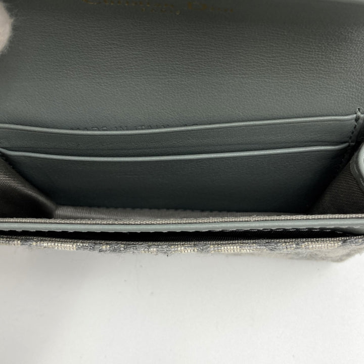 Christian Dior クリスチャンディオール 
 トロッター 45-MA-0251 カードケース 
キャンバス グレー