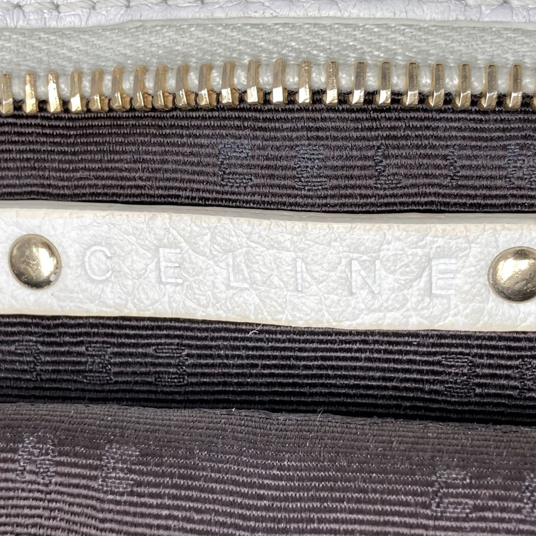 CELINE セリーヌ 
 ビタースウィート ハンドバッグ 
レザー ホワイト