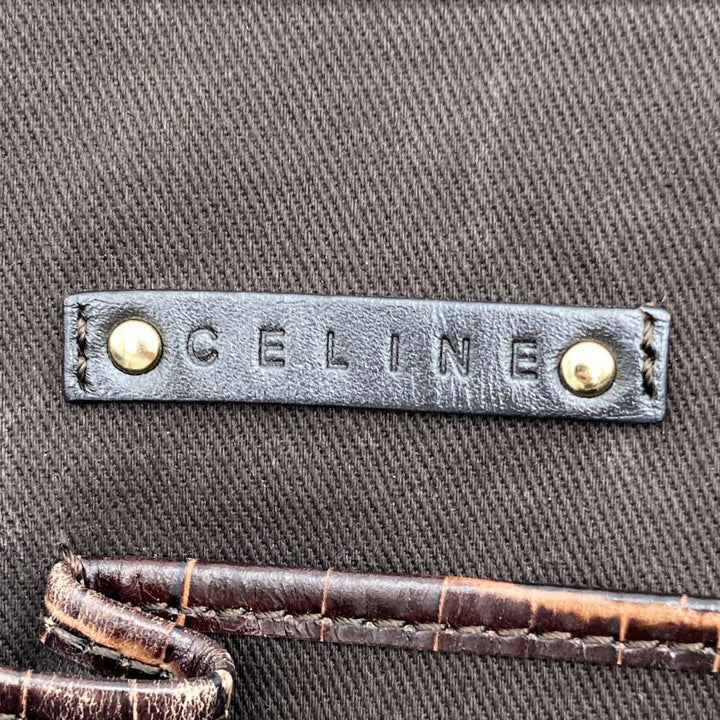 CELINE セリーヌ 
 PP-ST-1017 トートバッグ 
キャンバス ブラウン