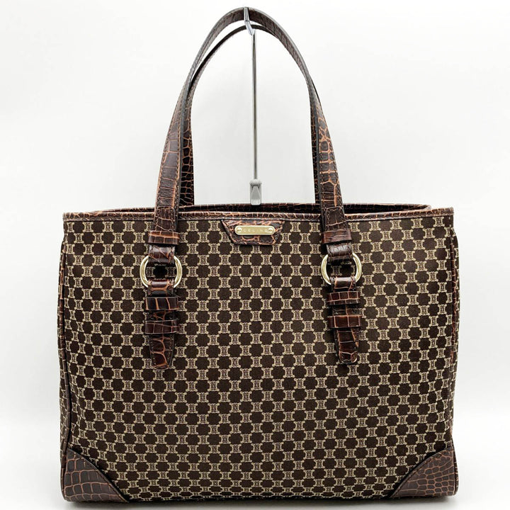 CELINE セリーヌ 
 PP-ST-1017 トートバッグ 
キャンバス ブラウン