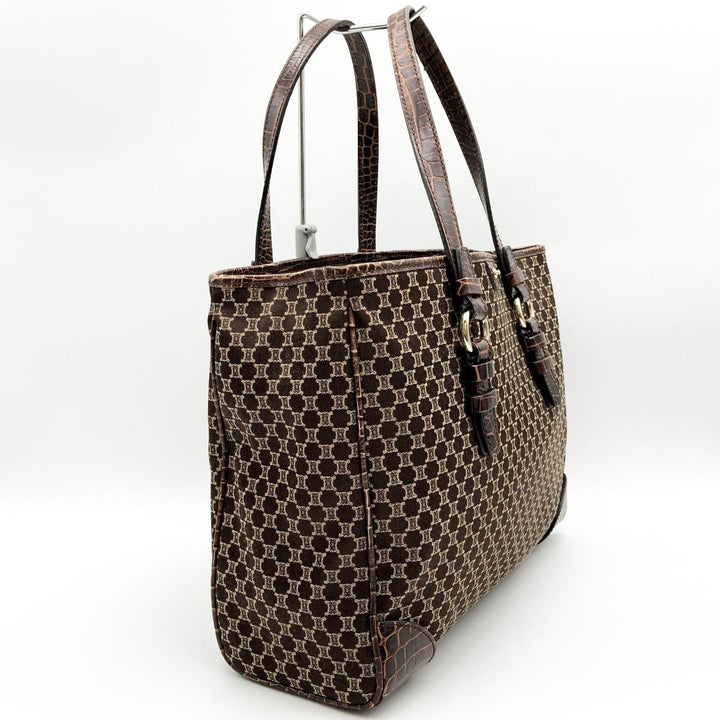 CELINE セリーヌ 
 PP-ST-1017 トートバッグ 
キャンバス ブラウン