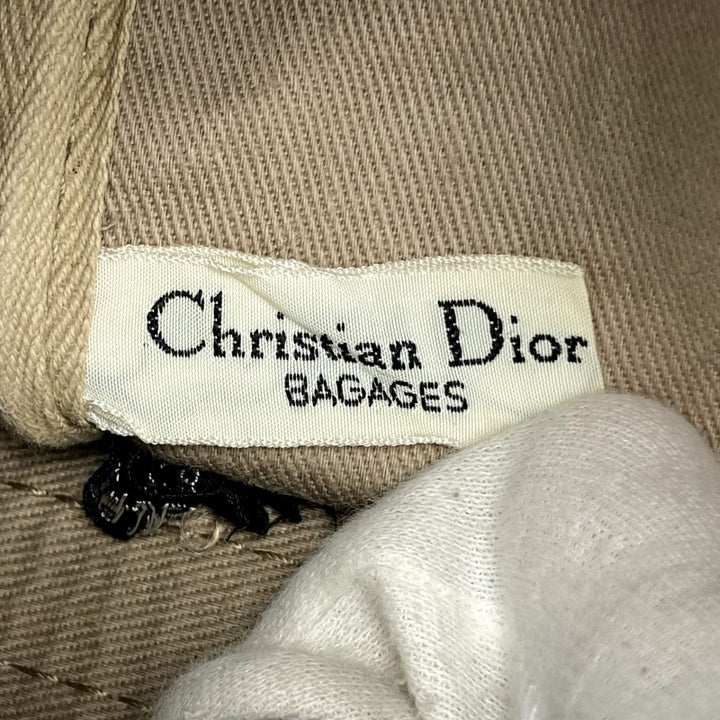 Christian Dior クリスチャンディオール 
 ボストンバッグ 
キャンバス ネイビー