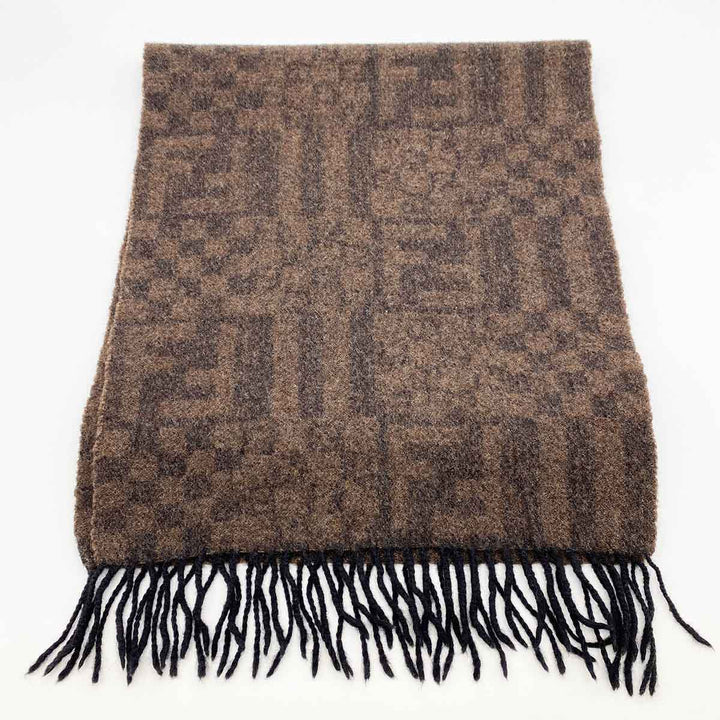 FENDI フェンディ 
 マフラー 
ウール ブラウン