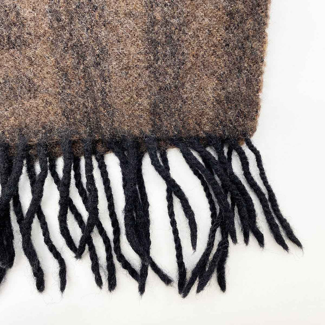 FENDI フェンディ 
 マフラー 
ウール ブラウン