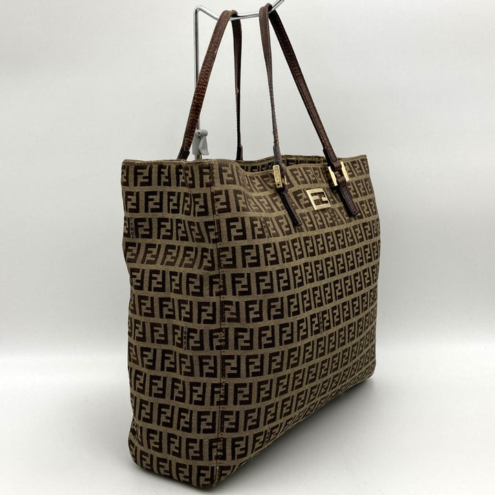 FENDI フェンディ 
 ズッキーノ トートバッグ 
 ブラウン