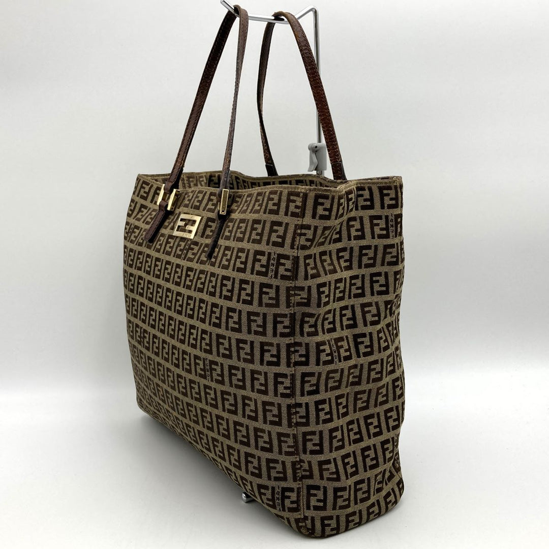 FENDI フェンディ 
 ズッキーノ トートバッグ 
 ブラウン