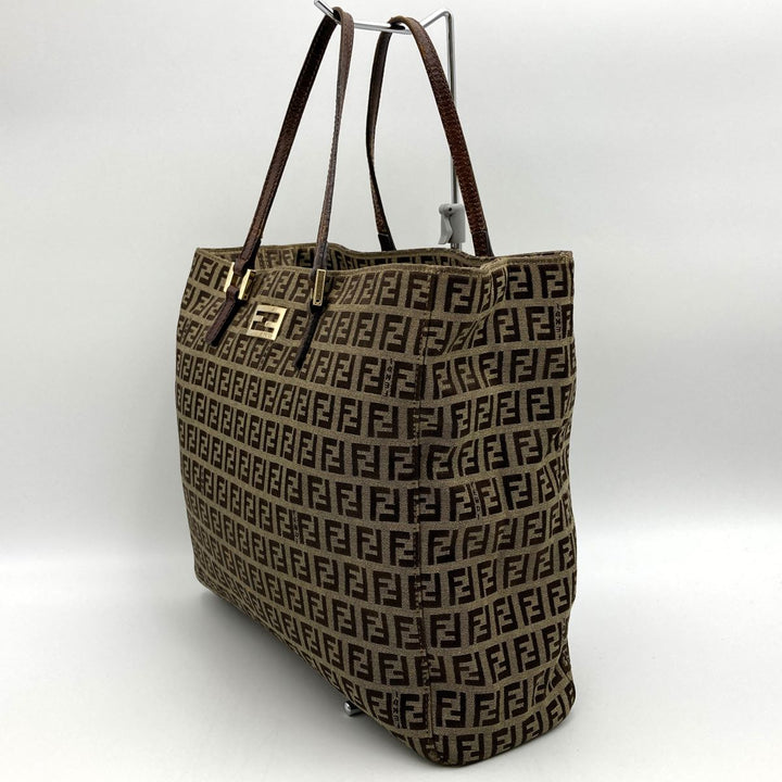 FENDI フェンディ 
 ズッキーノ トートバッグ 
 ブラウン