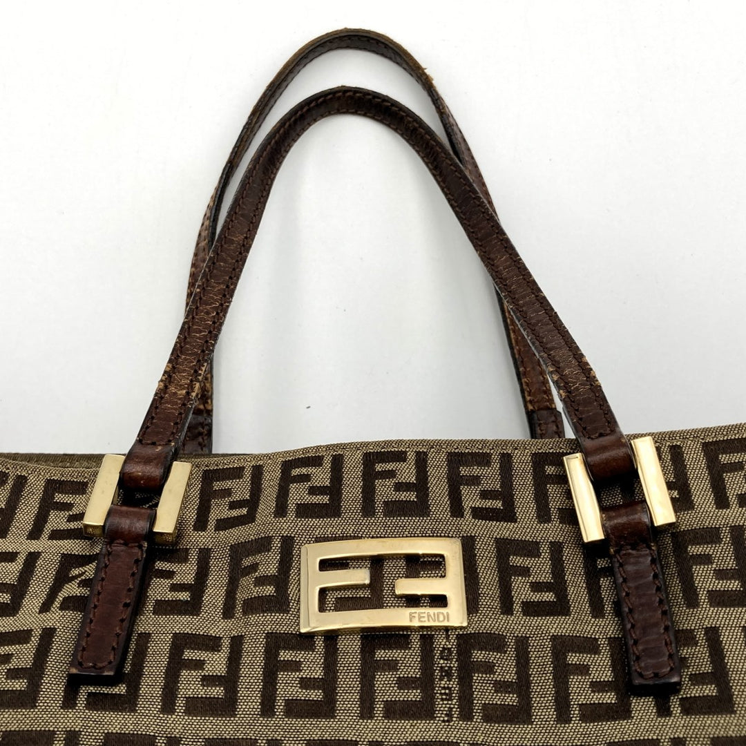 FENDI フェンディ 
 ズッキーノ トートバッグ 
 ブラウン
