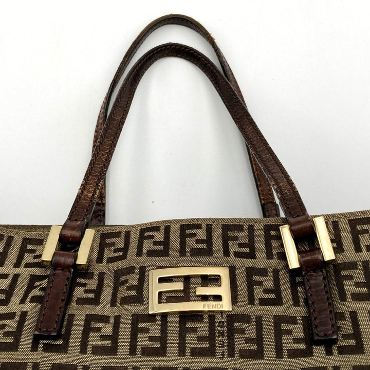FENDI フェンディ 
 ズッキーノ トートバッグ 
 ブラウン