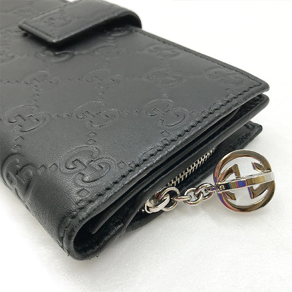 GUCCI グッチ 
 233024 長財布 
レザー ブラック