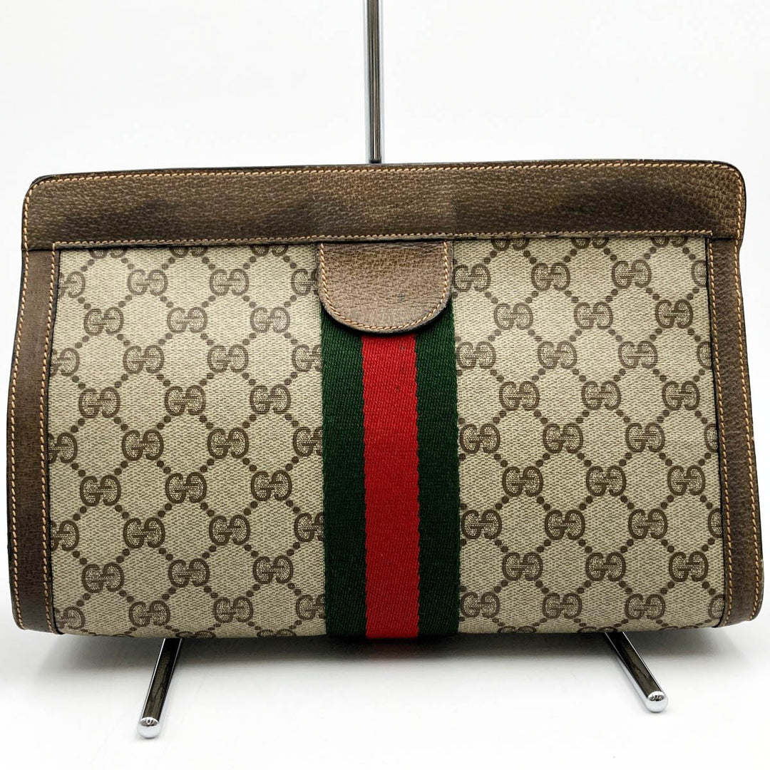 GUCCI グッチ 
 89 01 002 クラッチバッグ 
GGスプリームキャンバス ベージュ