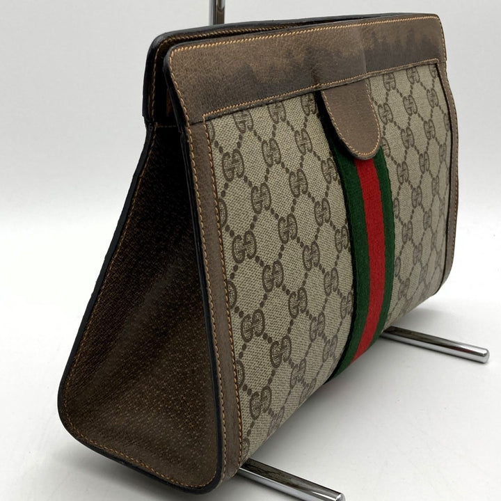 GUCCI グッチ 
 89 01 002 クラッチバッグ 
GGスプリームキャンバス ベージュ