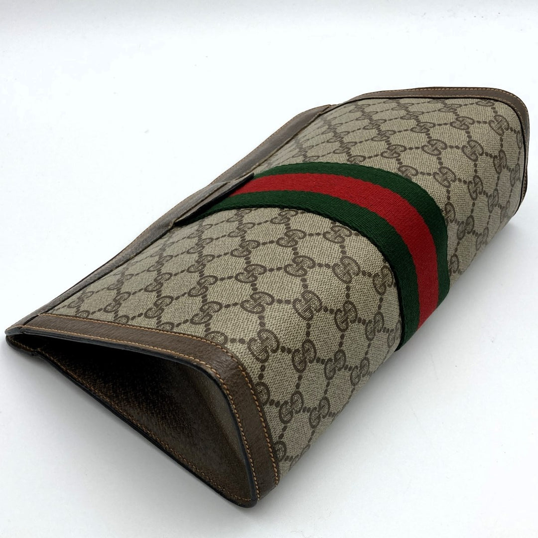 GUCCI グッチ 
 89 01 002 クラッチバッグ 
GGスプリームキャンバス ベージュ