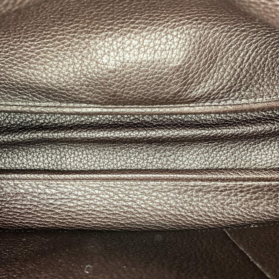 HERMES エルメス 
 ヴィクトリア ショルダーバッグ 
キャンバス/レザー  ブラウン