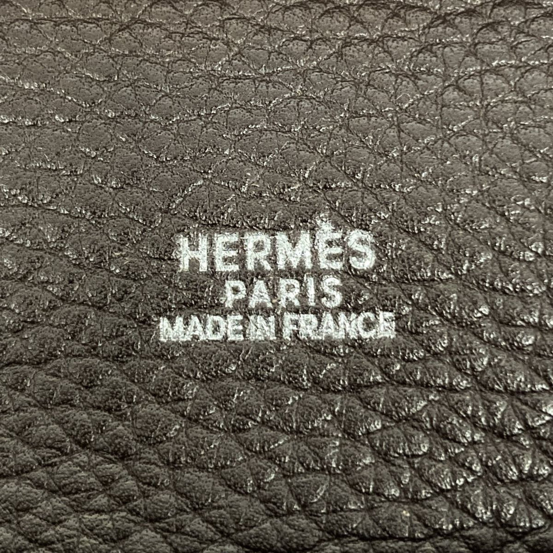 HERMES エルメス 
 ヴィクトリア ショルダーバッグ 
キャンバス/レザー  ブラウン