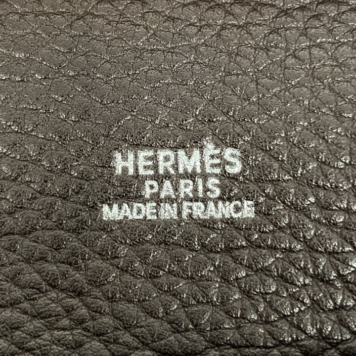 HERMES エルメス 
 ヴィクトリア ショルダーバッグ 
キャンバス/レザー  ブラウン