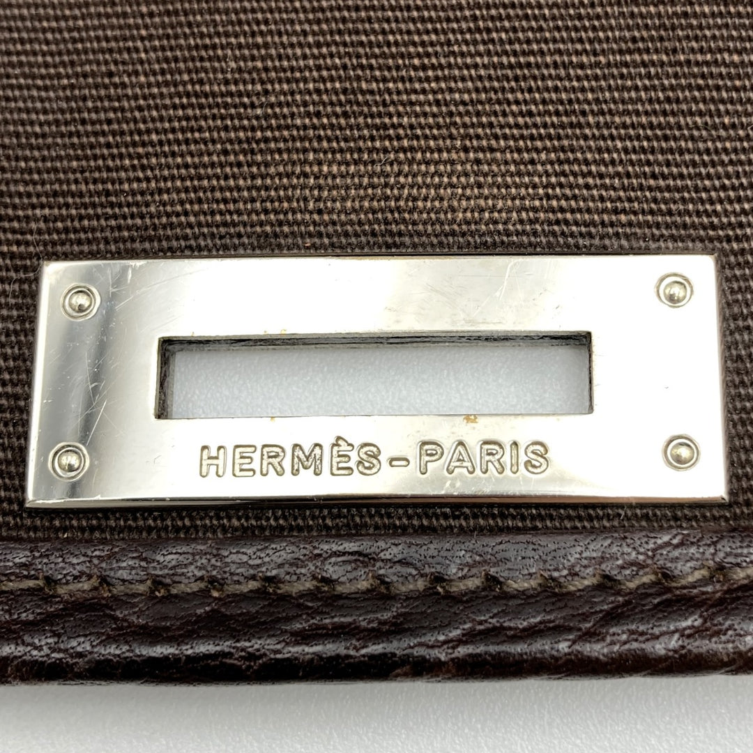 HERMES エルメス 
 ヴィクトリア ショルダーバッグ 
キャンバス/レザー  ブラウン
