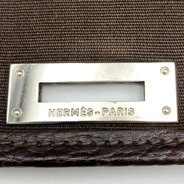 HERMES エルメス 
 ヴィクトリア ショルダーバッグ 
キャンバス/レザー  ブラウン