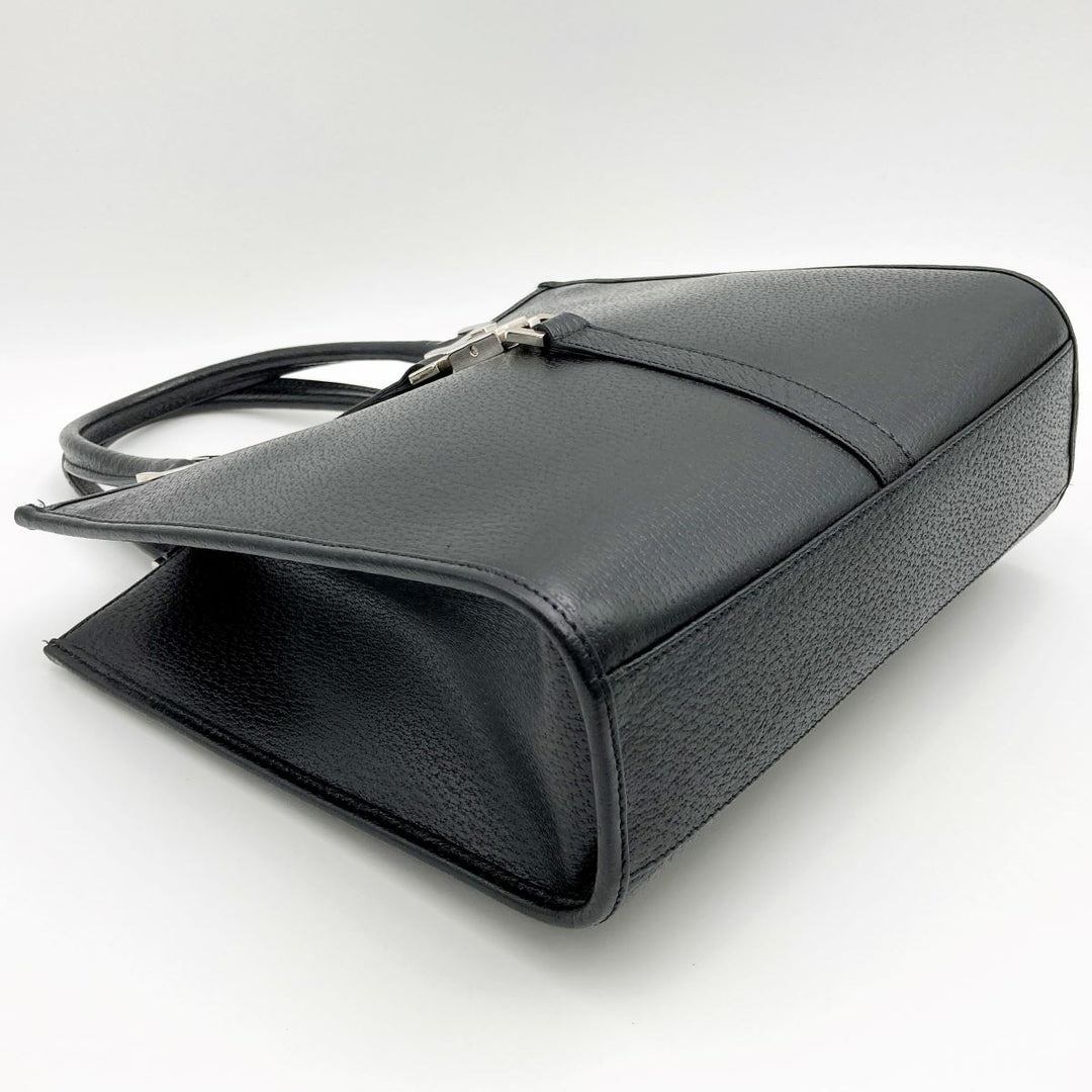 GUCCI グッチ 
 ジャッキー 002・1065 ハンドバッグ 
レザー ブラック