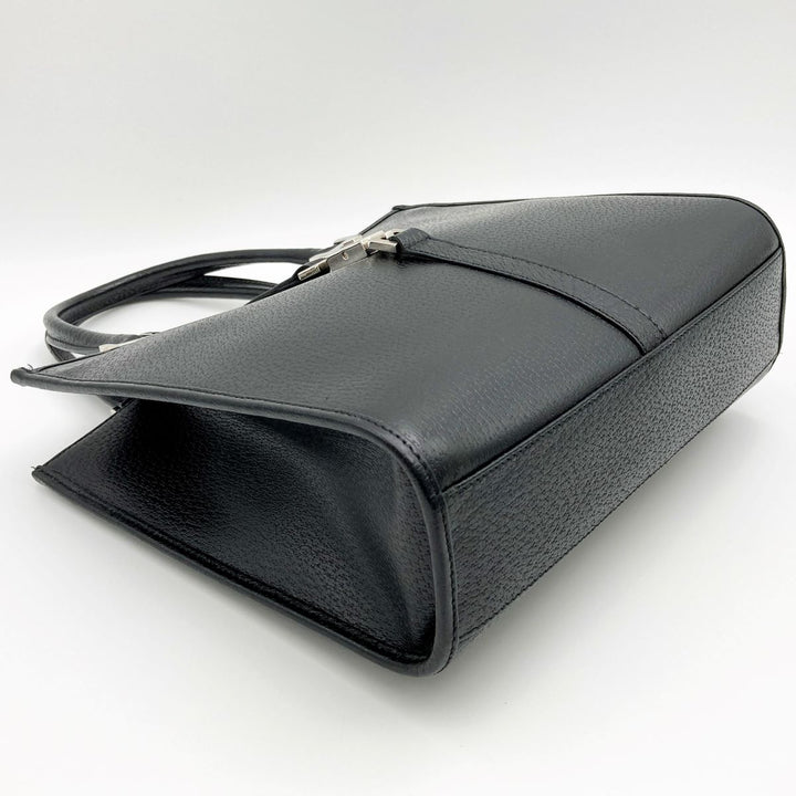 GUCCI グッチ 
 ジャッキー 002・1065 ハンドバッグ 
レザー ブラック
