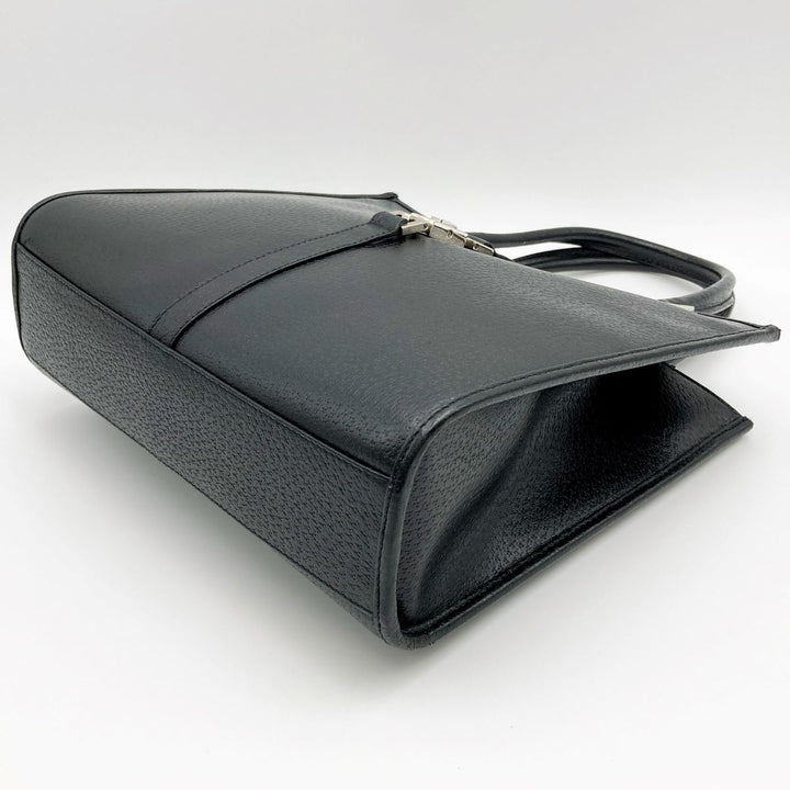GUCCI グッチ 
 ジャッキー 002・1065 ハンドバッグ 
レザー ブラック
