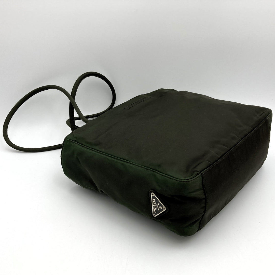 PRADA プラダ 
 トートバッグ 
ナイロン カーキ