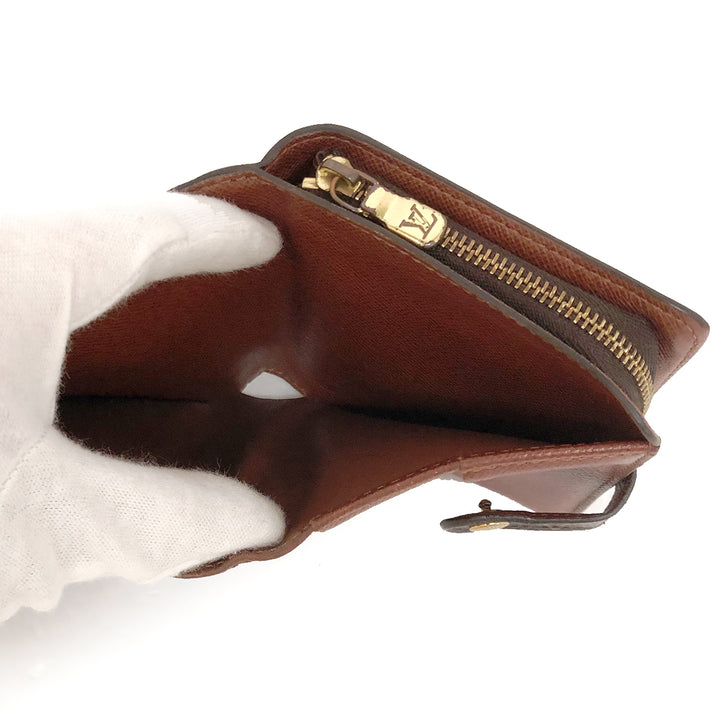LOUIS VUITTON ルイ・ヴィトン 
 コンパクトジップ  M61667 二つ折り財布 
モノグラムキャンバス/レザー  ブラウン/茶 LV 中古