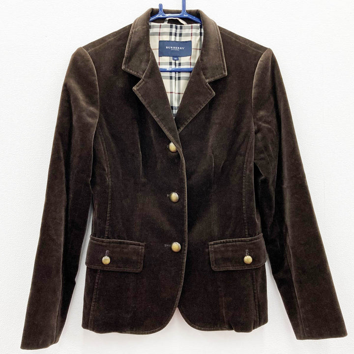BURBERRY バーバリー 
 テーラードジャケット 
コットン ブラウン