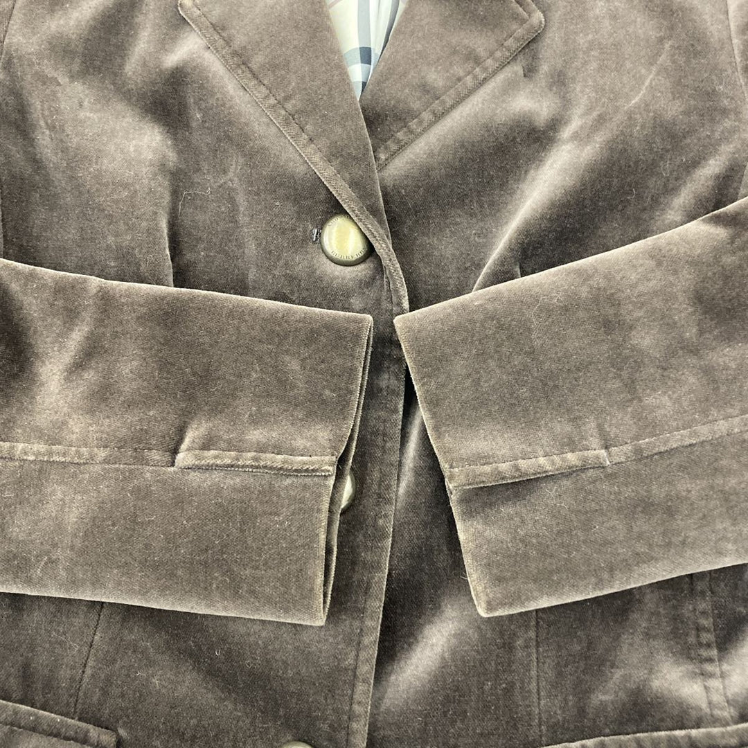 BURBERRY バーバリー 
 テーラードジャケット 
コットン ブラウン