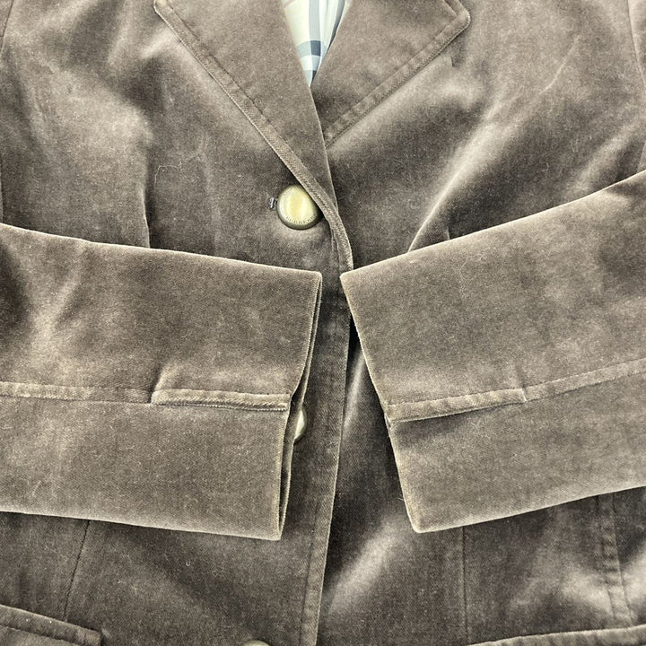 BURBERRY バーバリー 
 テーラードジャケット 
コットン ブラウン