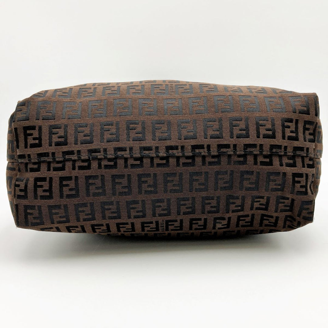 FENDI フェンディ 
 ズッキーノ 8BH074 トートバッグ 
ナイロン ブラウン