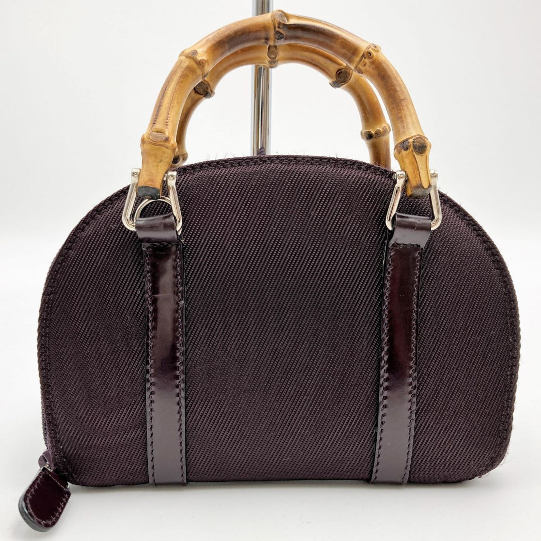 GUCCI グッチ 
 039-1705-0701 ショルダーバッグ 
キャンバス/バンブー  パープル