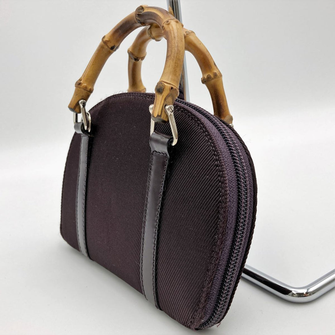 GUCCI グッチ 
 039-1705-0701 ショルダーバッグ 
キャンバス/バンブー  パープル
