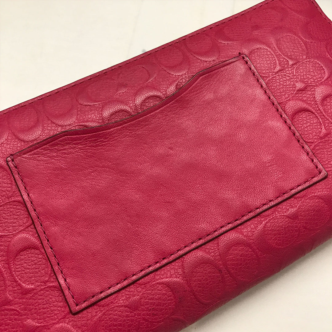 COACH コーチ 
 M1480 長財布 
レザー ピンク
