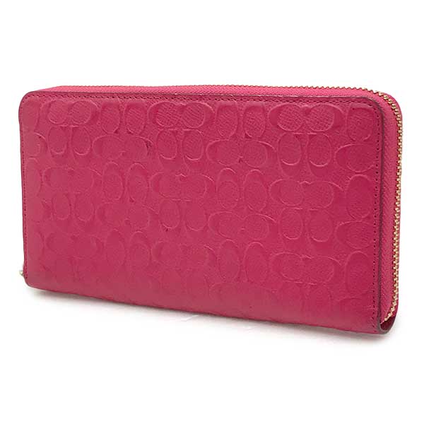 COACH コーチ 
 M1480 長財布 
レザー ピンク