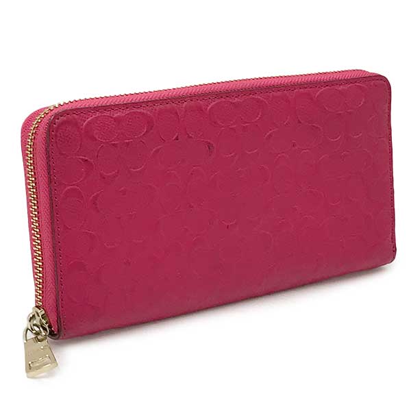 COACH コーチ 
 M1480 長財布 
レザー ピンク