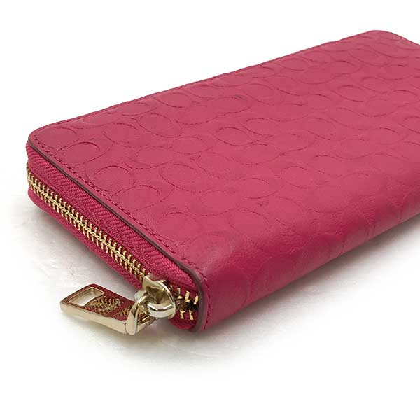 COACH コーチ 
 M1480 長財布 
レザー ピンク