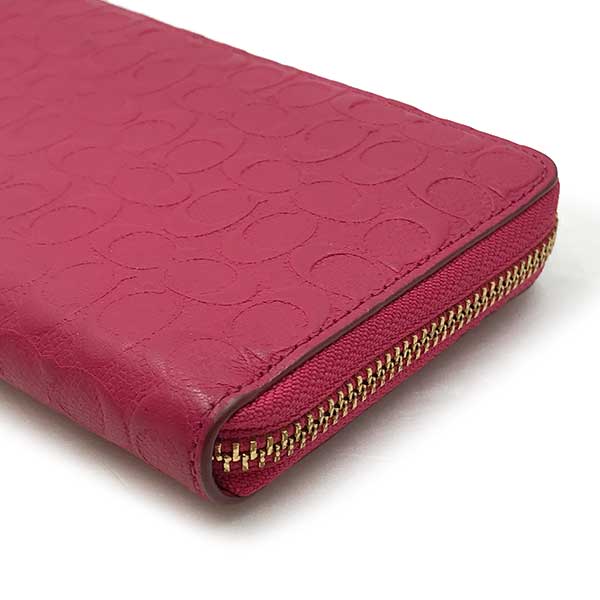 COACH コーチ 
 M1480 長財布 
レザー ピンク