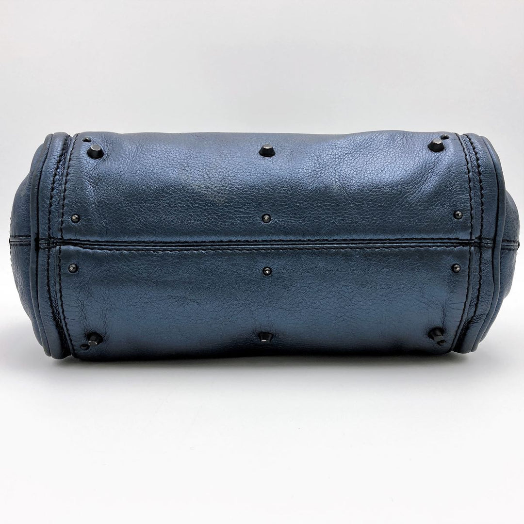 Chloe クロエ 
 パディントン 04 06 51 5391 ハンドバッグ 
レザー ブルー
