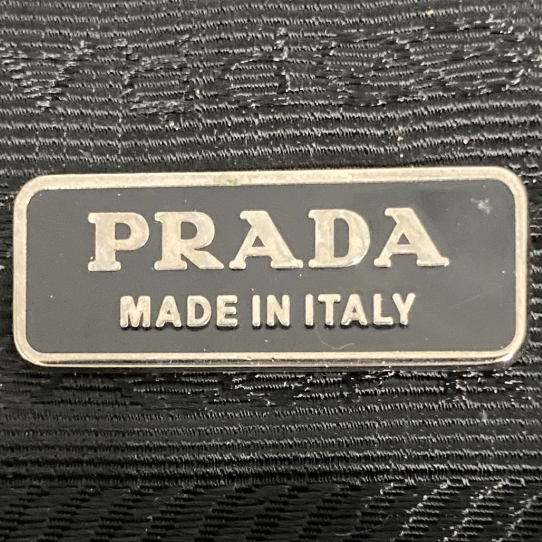 PRADA プラダ 
 BR2206 ショルダーバッグ 
ナイロン/レザー  ブラック