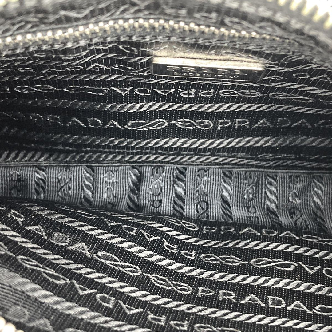 PRADA プラダ 
 BR2206 ショルダーバッグ 
ナイロン/レザー  ブラック