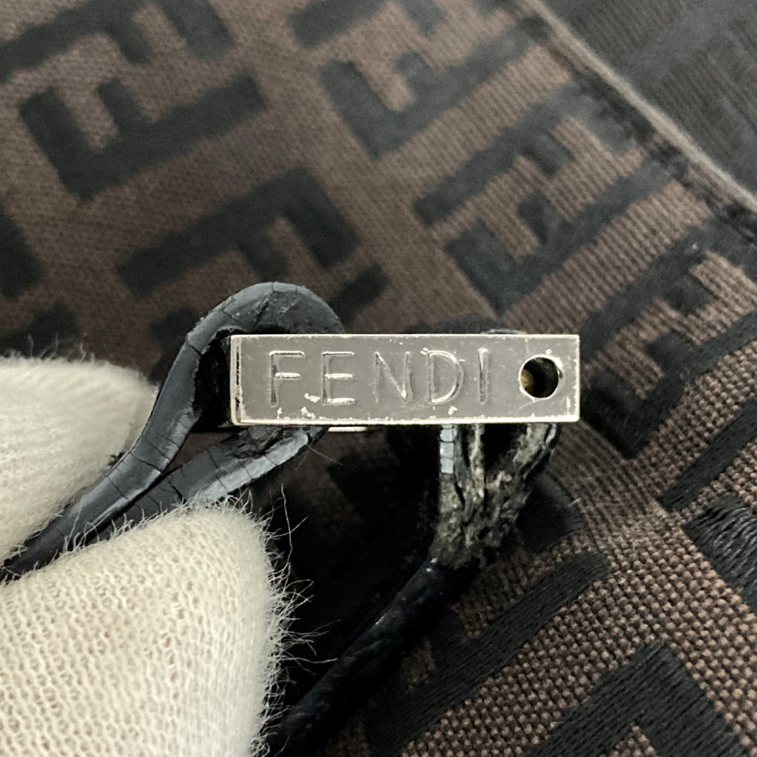 FENDI フェンディ 
 8BH073 トートバッグ 
キャンバス ブラウン