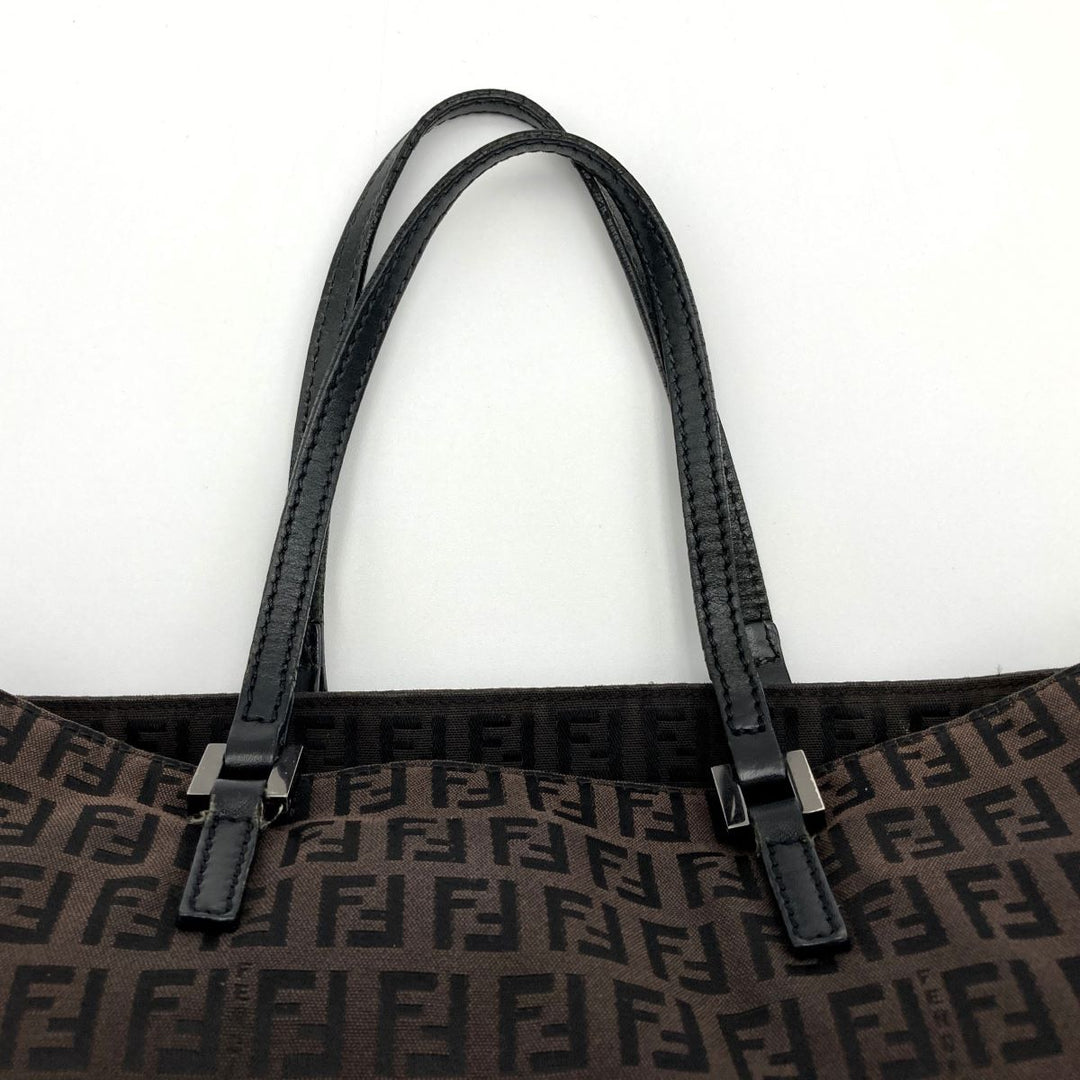 FENDI フェンディ 
 8BH073 トートバッグ 
キャンバス ブラウン