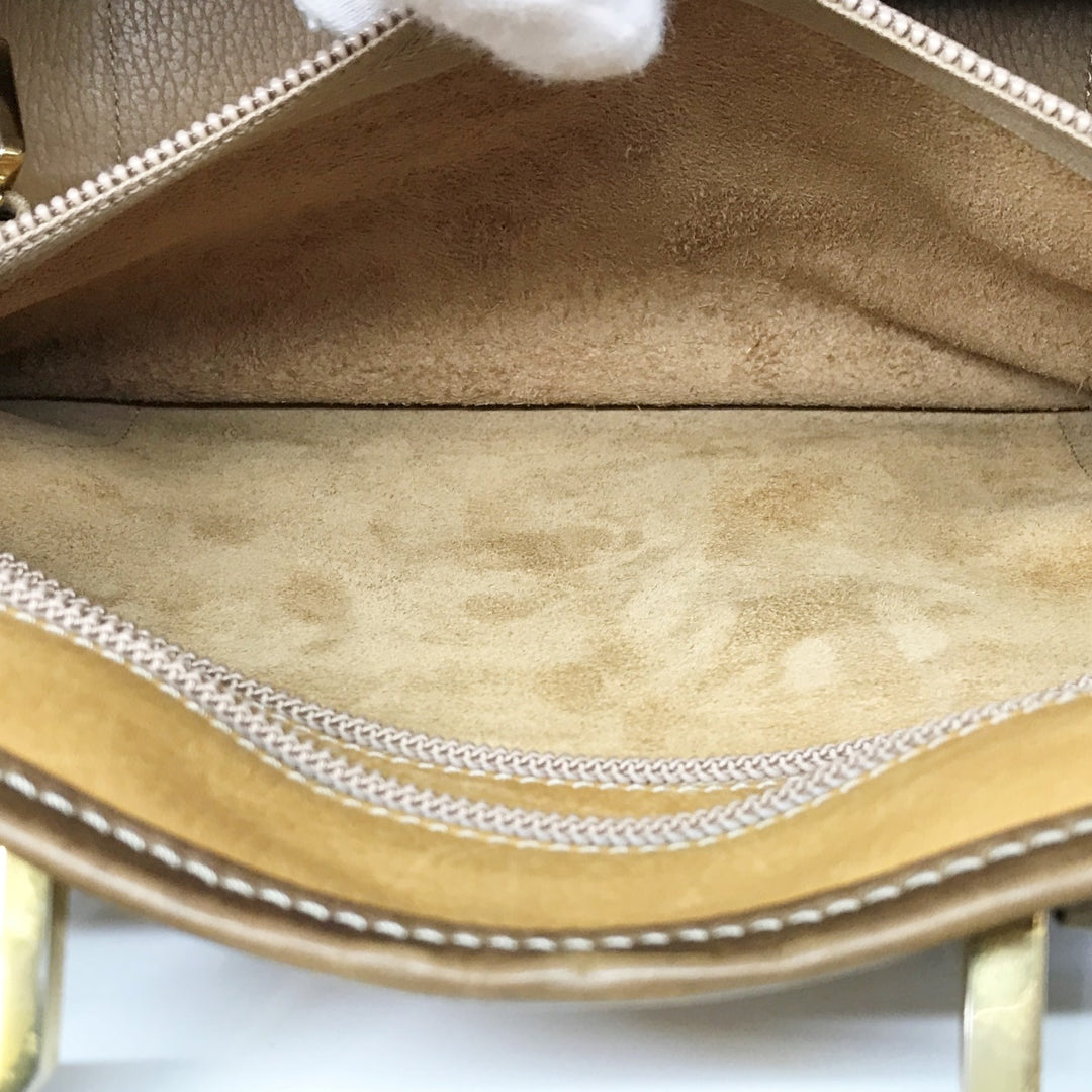 LOEWE ロエベ 
 ハンドバッグ 
レザー キャメル