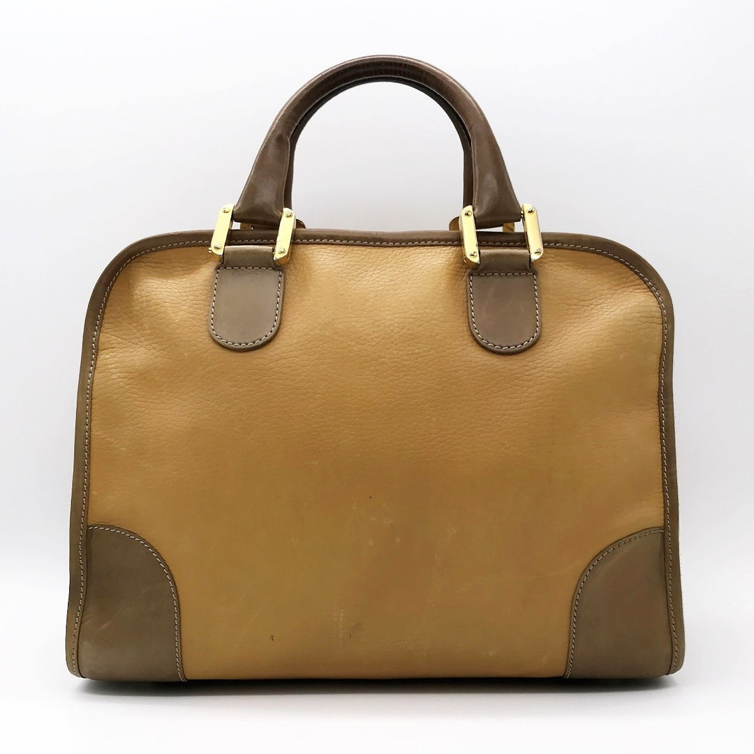 LOEWE ロエベ 
 ハンドバッグ 
レザー キャメル